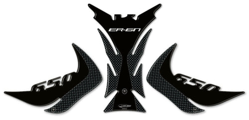 KIT ADESIVI IN GEL 3D PROTEZIONI compatibili per MOTO KAWASAKI ER-6n dal 2012