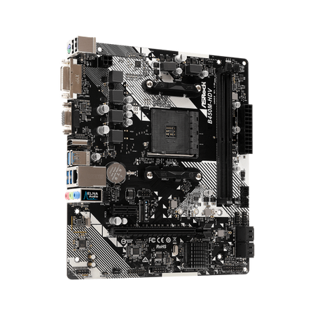 Asrock B450M-HDV R4.0 AMD B450 Socket AM4 micro ATX