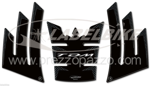 KIT di 3 ADESIVI in RESINA GEL 3D PROTEZIONI compatibili per moto YAMAHA TDM 900