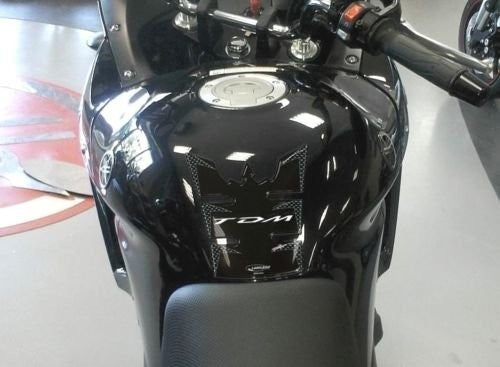 KIT di 3 ADESIVI in RESINA GEL 3D PROTEZIONI compatibili per moto YAMAHA TDM 900