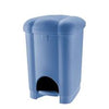 Pattumiera Carolina Apertura A Pedale Con Secchio Interno- - Cm.27,5X30,2X41,5H. Lt.16 Azzurra - 4 Pezzi Tontarelli