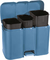 Pattumiera Differenziata Patty 3 Lt.13+8+13 Cm.58,5X32X41,5H. Lt.13+8+13 Azzurra Tontarelli