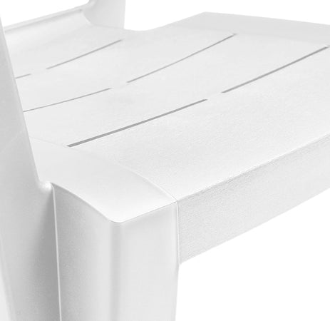 Sedia In Polipropilene Bianca Impilabile Resistente Agli Agenti Atmosferici Julie Keter
