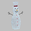 Pupazzo di neve 3D luminoso in acrilico con led bianco, decorazione per interno ed esterno