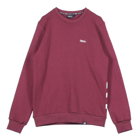 DOLLY NOIRE Felpa Girocollo Uomo Low Logo Crewneck Brx Burgundy da uomo
