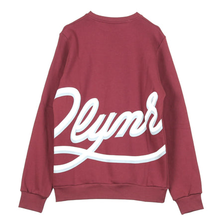 DOLLY NOIRE Felpa Girocollo Uomo Low Logo Crewneck Brx Burgundy da uomo