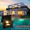 Applique da Parete Interno Esterno 12W LED Moderno Lampada ledmo 4 Pezzi