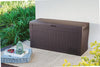 Baule Porta Attrezzi Da Giardino Comfy In Resina Resistente Colore Marrone Keter