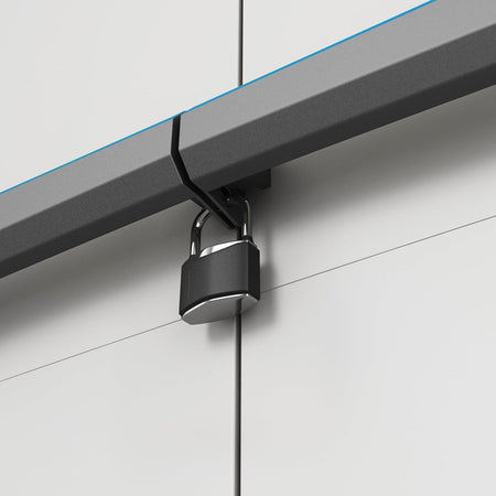 Armadio Tuttoppiani Linear In Resina Con 3 Ripiani Regolabili Colore Grigio Nero Keter