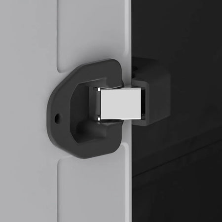 Armadio Basso Titan Xl In Resina Con 3 Ripiani Regolabili Colore Antracite Grigio Keter