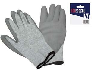 Guanti Antitaglio In Filo Uhmvpe E Nylon Spalmato In Poliuretano- - Tg.M Misura 8 - 12 Blister Excel