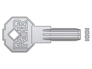 Chiave Grezza Punzonata 7300.1- - Mm.28 - 5 Pezzi Prefer