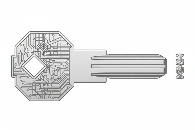 Chiave Grezza Punzonata 7300.1- - Mm.28 - 5 Pezzi Prefer