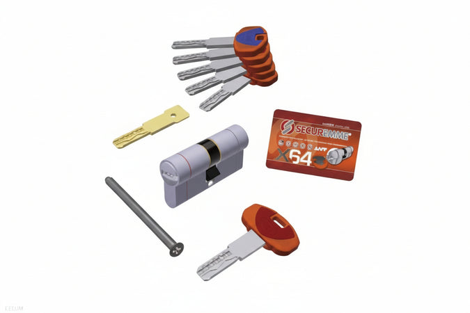 Cilindro Europeo Sagomato Evok64 Top- - Mm.31X51 (363Bdcs3151115) - 1 Pezzi Securemme