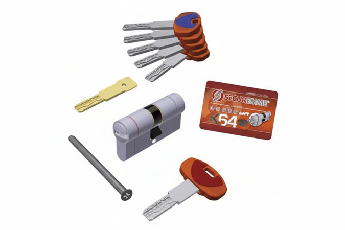 Cilindro Europeo Sagomato Evok64 Top- - Mm.36X51 (363Bdcs3651115) - 1 Pezzi Securemme