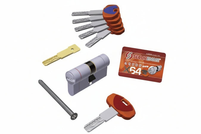 Cilindro Europeo Sagomato Evok64 Top- - Mm.46X46 (363Bdcs4646115) - 1 Pezzi Securemme