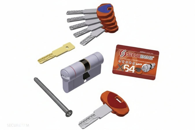 Cilindro Europeo Sagomato Evok64 Top- - Mm.51X51 (363Bdcs5151115) - 1 Pezzi Securemme