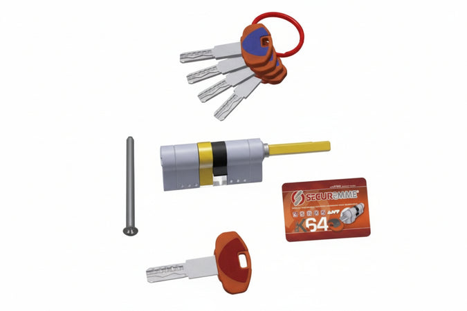 Cilindro Europeo Sagomato Evok64 Top Per Pomolo- - Mm.31X81 (363Bqcs3181115) - 1 Pezzi Securemme