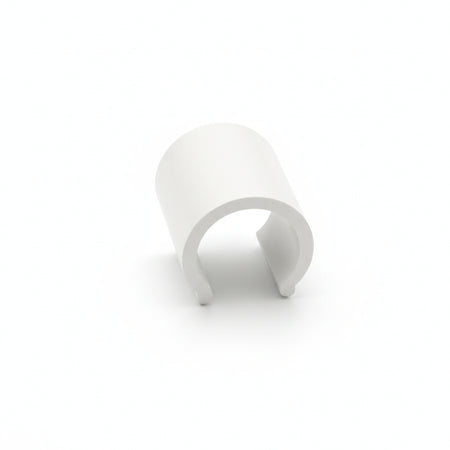 Clips Pvc Bianco Per Serre- - Per Tubi Da Ø Mm.40 - Conf. Kg.1 - 1 Kg