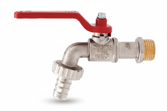 Rubinetto A Sfera Con Maniglia A Leva Art.166- - M 3/4 Con Portagomma F 1 - 5 Pezzi Itap