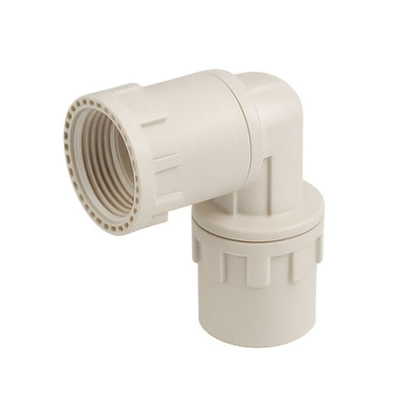 Raccordo Curvo A 90 A Passaggio Totale Connessione Mediante Bicchieratura In Tecnopolimero Maschio/Femmina Serie Pexal Easy Ø26- Ø26X3