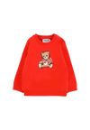 moschino Felpa Bambina Moschino HDF06G_ROSSO da bambino