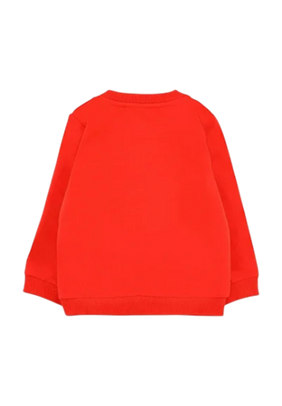 moschino Felpa Bambina Moschino HDF06G_ROSSO da bambino