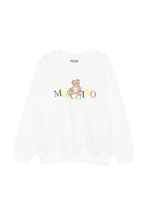 moschino Felpa Bambino unisex Moschino HNF08V_BIANCO da bambino