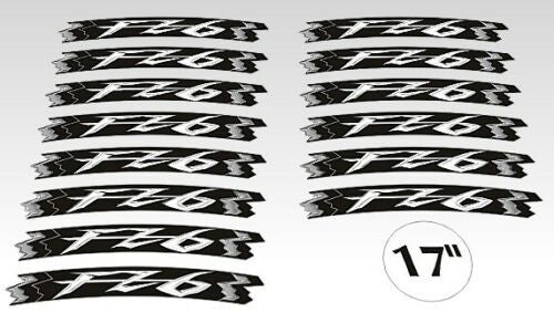 KIT STRISCE ADESIVE compatibili per CERCHI 17 MOTO NAKED YAMAHA FZ6 GIALLO FLUO
