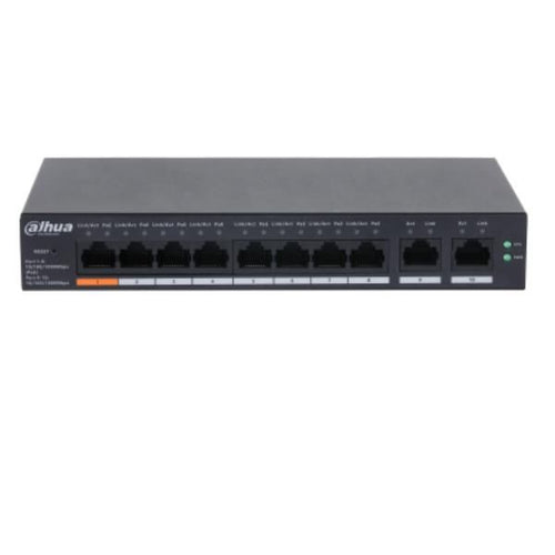 Dahua technology cs4010-8gt-60 gestito l2 gigabit ethernet (10/100/1000) supporto power over ethernet (poe) montaggio da desktop/parete nero