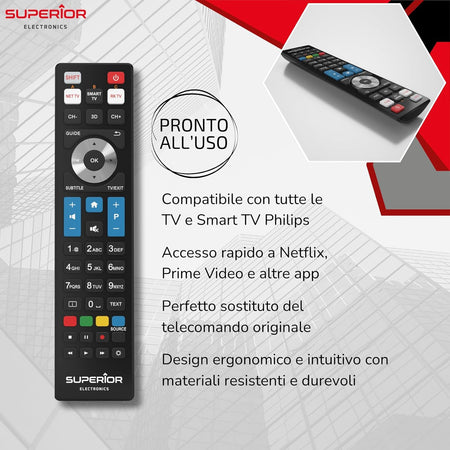 Telecomando Compatibile Per Tv Per Philips - Superior