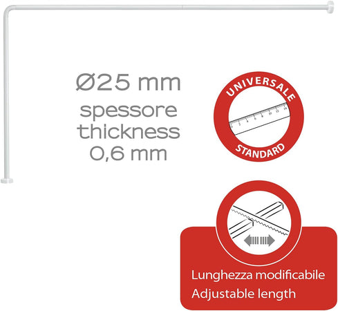 Telaio Per Tenda Vasca 80X170 Cm