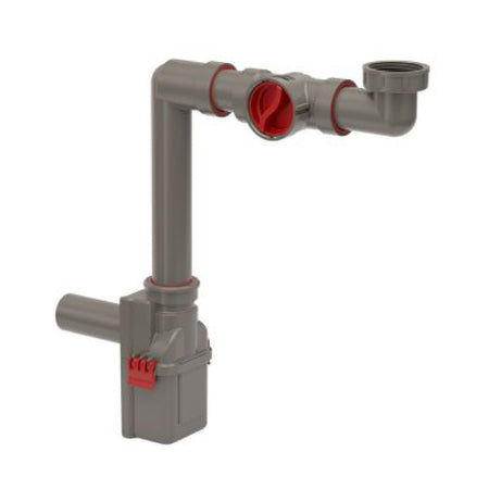 Sifone Scarico Salvaspazio In Polipropilene Pp Senza Piletta Con Ispezione Facilitata Modello Isy-Si - 11/4 - Sifone Salvaspazio - Cgs