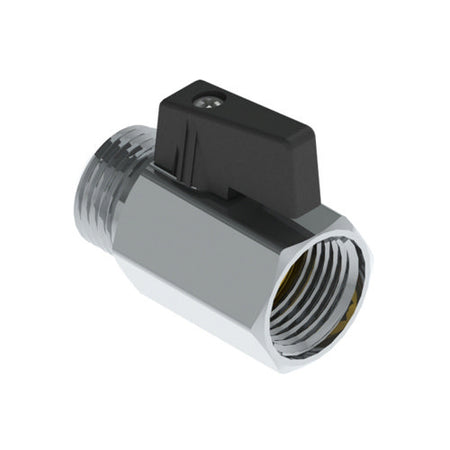 Minivalvola A Sfera Mf Con Leva Nera- 1/2- Eurot- Pezzi 1