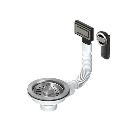 Piletta D. 114 Mm Tappo Satin. Troppopieno Rotondo E Rettangolare- 11/2 Vanadinite Oro Rosa- Lbpla- Pezzi 1