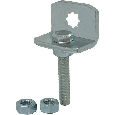 Supporto Angolare Regolabile X Motore Aprimatic - Acc Zinc + Bullone + Dadi M10 S.Mm 10 Mm 34X34X50