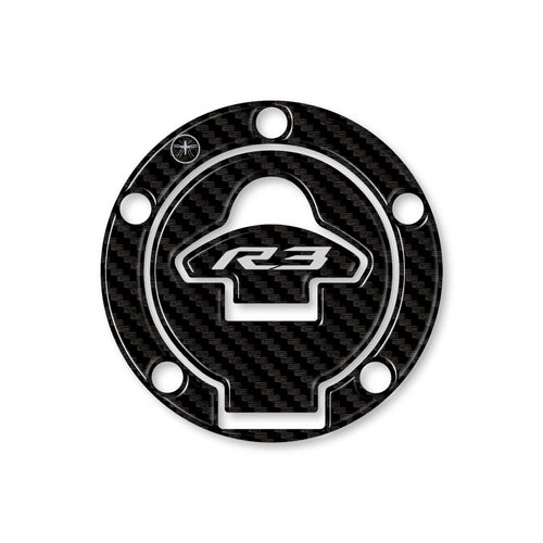 Adesivo 3D Protezione Tappo Serbatoio Moto compatibile Yamaha YZF R3 2015-2018