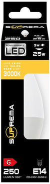Suprema Lampada A Led Oliva E14 Luce Fredda 6,5 W - 806 Lumen 12.00 Pz