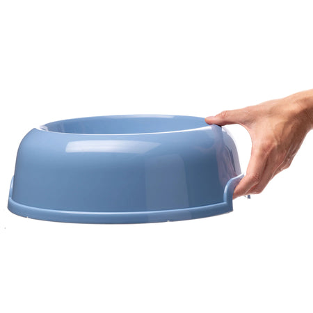 Ciotola Per Cani E Gatti In Plastica Riciclata 0,5 Litri Ø 18,5 Cm Con Bordo Antiscivolo E Maniglie Laterali Ferplast