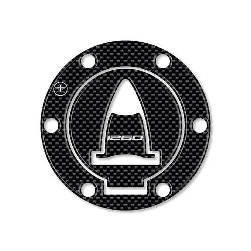 Tappo Serbatoio ADESIVI 3D CARBONIO PROTEZIONE per MOTO DUCATI MULTISTRADA 1260 Carbon