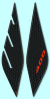 2 ADESIVI 3D PROTEZIONI FRONTALE compatibili per X MAX 400 YAMAHA XMAX 400 2013-2016