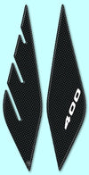 2 ADESIVI 3D PROTEZIONI FRONTALE compatibili per X MAX 400 YAMAHA XMAX 400 2013-2016