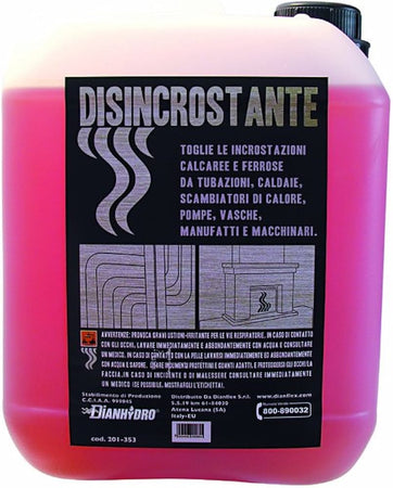 Disincrostante Ad Alto Potenziale Decalc 5 Litri Rimuovi Calcare E Ruggine Per Caldaie E Impianti Dh