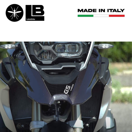 ADESIVO GEL 3D BECCO FRONTALE compatibile per MOTO BMW GS R1200 dal 2017 CARBON