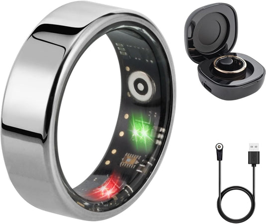 Fitness Tracker Smart Ring con Calorie Frequenza Cardiaca Monitoraggio del Sonno