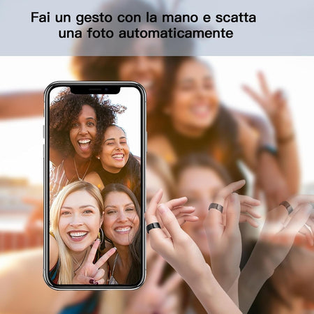 Fitness Tracker Smart Ring con Calorie Frequenza Cardiaca Monitoraggio del Sonno