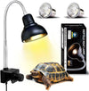 Lampada riscaldante per rettili per acquario con lampadine da 25 W + 50 W