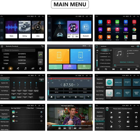Autoradio Bluetooth 2 Din Airplay Android 8.1 Per Skoda V/W Passat B6 Polo Golf