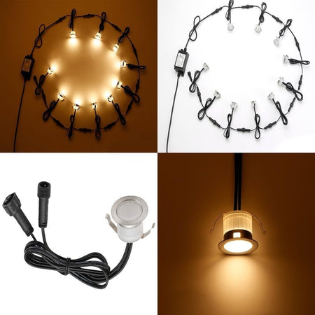 Faretti da terra a LED a bassa tensione, impermeabile, per esterni FVTLED 10 pz