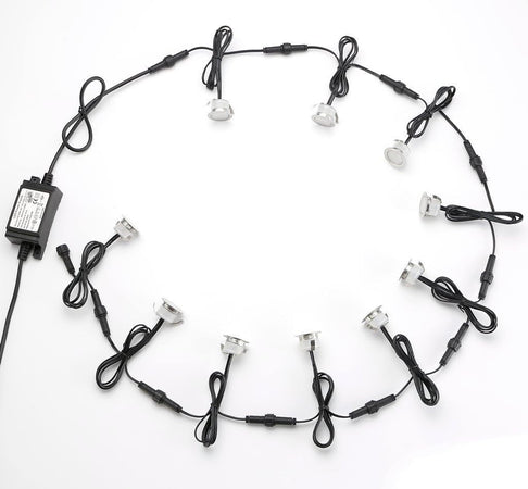 Faretti da terra a LED a bassa tensione, impermeabile, per esterni FVTLED 10 pz